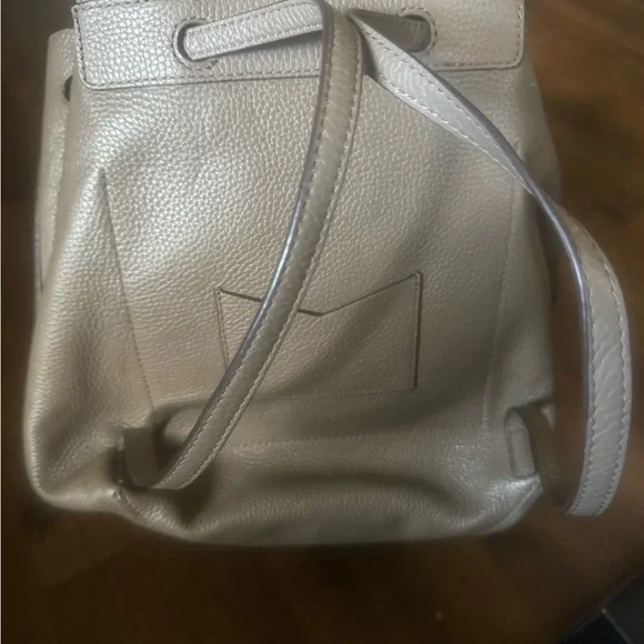 Michael Kors Pebbled Leather Brown/Tan Backpack-EUC - Picture 8 of 10